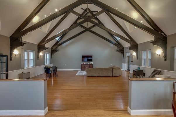 Dining room, Interior, Living room, Wooden Beams, Wood Texture Flooring