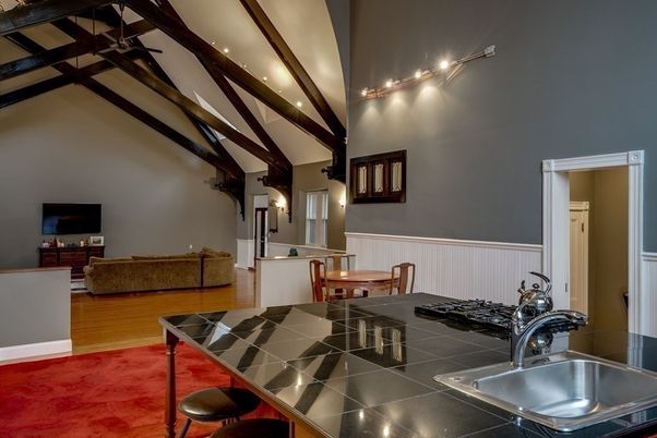 Dining room, Interior, Kitchen, Tile Countertops