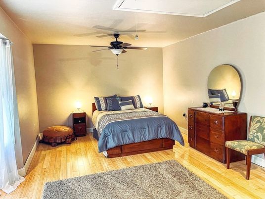 Bedroom, Interior, Wood Texture Flooring