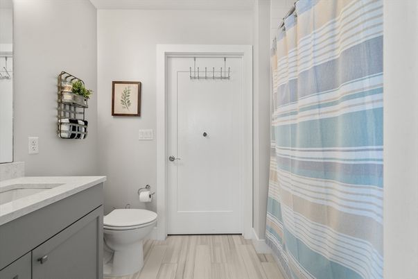 Bathroom, Interior, Wood Texture Flooring