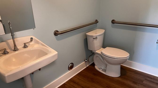 Bathroom, Interior, Wood Texture Flooring
