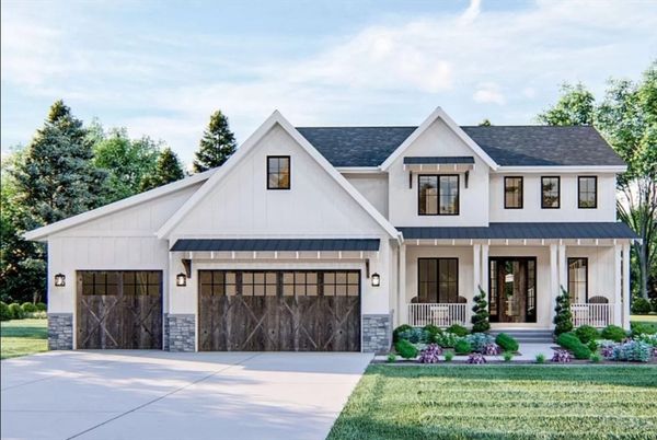 Attached, Exterior, Facade, Farmhouse