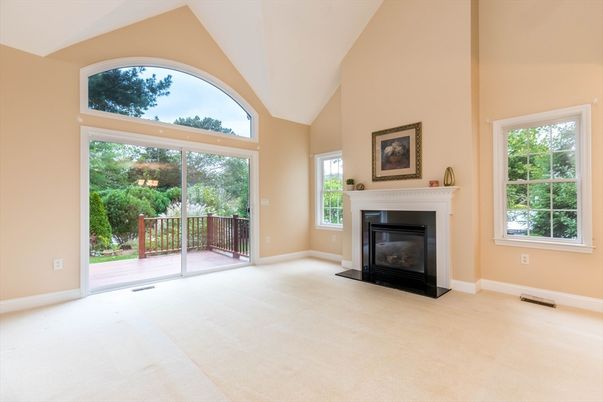 Empty room, Fireplace, Interior