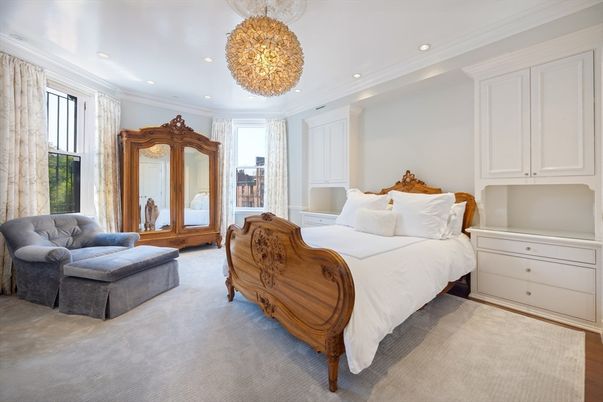 Bedroom, Chandelier, Interior, Recessed Lighting
