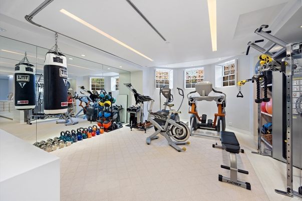 Fitness Equipment, Gym, Interior, Recessed Lighting