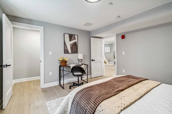 Bedroom, Home Office, Interior, Wood Texture Flooring