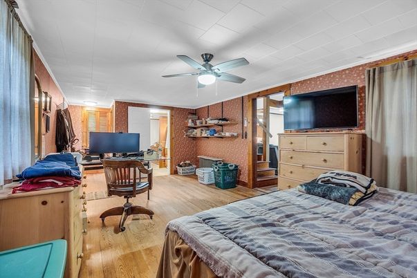 Bedroom, Home Office, Interior, Wood Texture Flooring