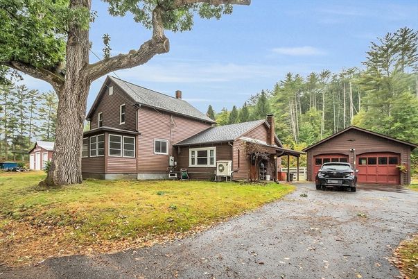 Backyard, Detached Garage, Exterior, Facade, Log Home