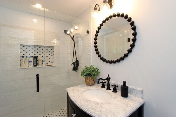 Bathroom, Glass Shower, Interior