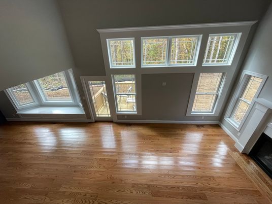 Empty room, Fireplace, Interior, Wood Texture Flooring