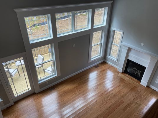 Empty room, Fireplace, Interior, Wood Texture Flooring