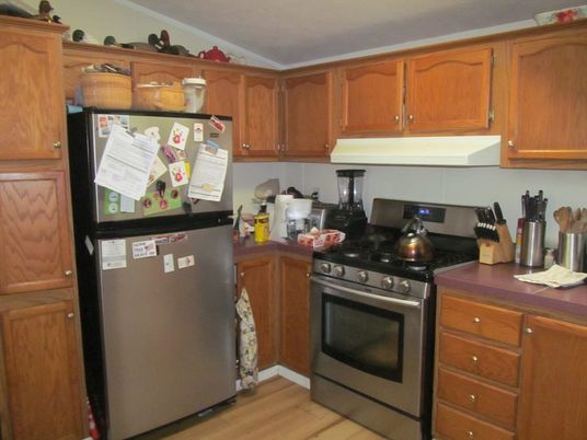 Interior, Kitchen, Wood Texture Flooring