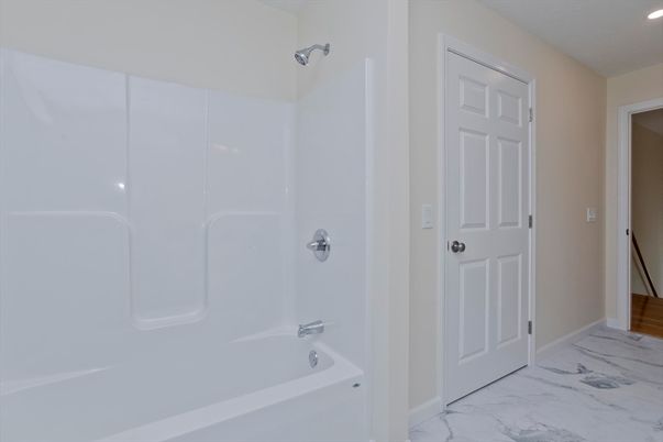 Bathroom, Interior, Marble, Recessed Lighting