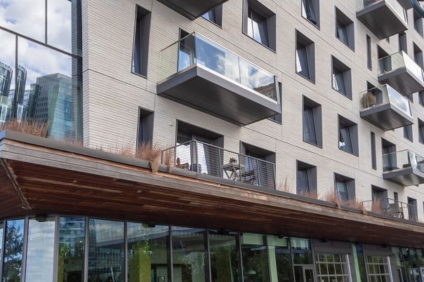 Exterior, Facade, Condo Building