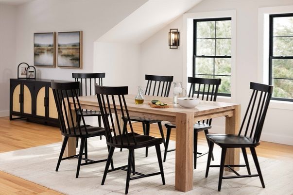 Dining room, Interior, Wood Texture Flooring
