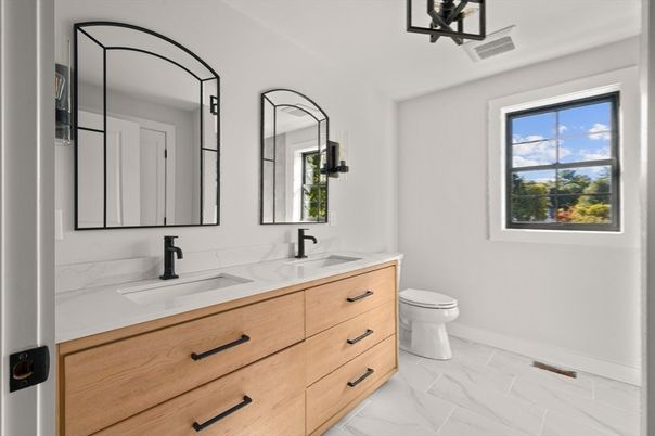 Bathroom, Dual Sink Vanities, Interior, Marble