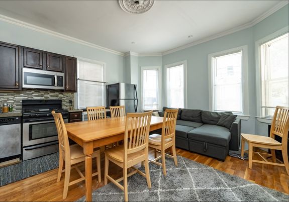 Dining room, Interior, Kitchen, Wood Texture Flooring