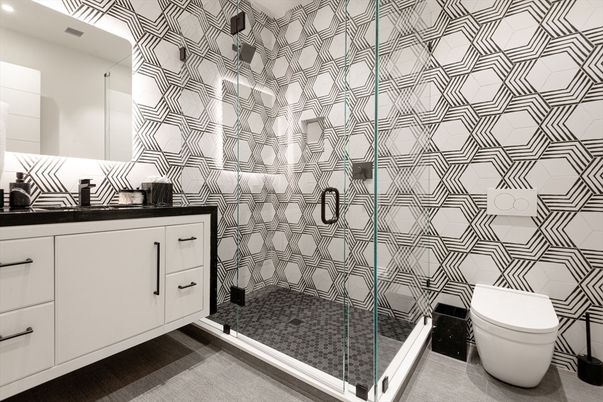 Bathroom, Glass Shower, Interior