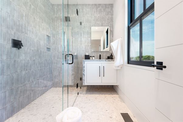 Bathroom, Glass Shower, Interior