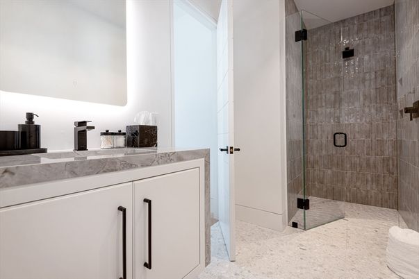 Bathroom, Glass Shower, Interior