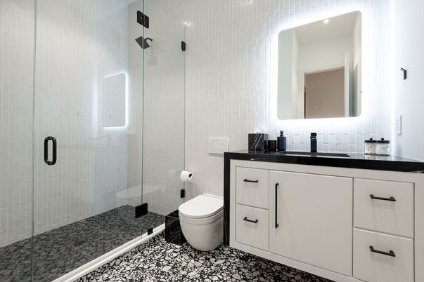 Bathroom, Glass Shower, Interior