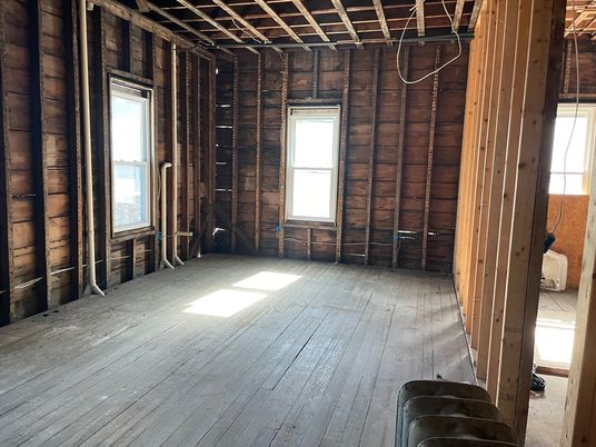 Empty room, Interior, Wooden Beams, Wood Texture Flooring, Wooden Walls