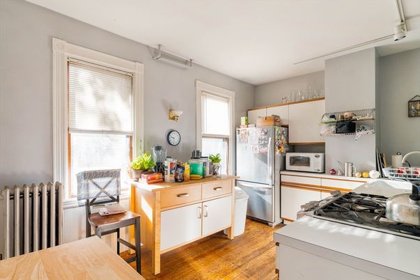 Interior, Kitchen, Wood Texture Flooring