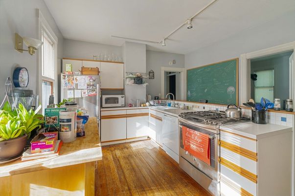 Interior, Kitchen, Wood Texture Flooring