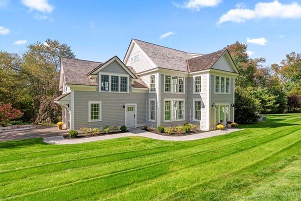 Attached, Backyard, Exterior, Facade, Farmhouse