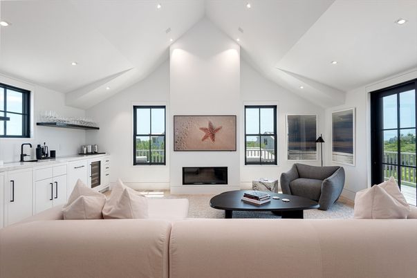 Fireplace, Interior, Living room, Recessed Lighting