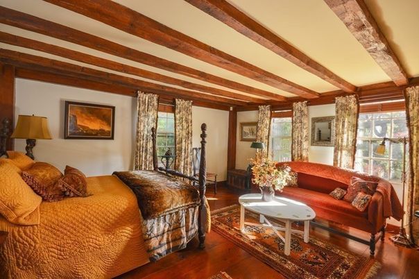 Bedroom, Interior, Wooden Beams, Wood Texture Flooring