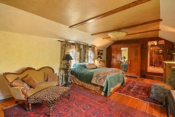 Bedroom, Interior, Wooden Beams, Wood Texture Flooring