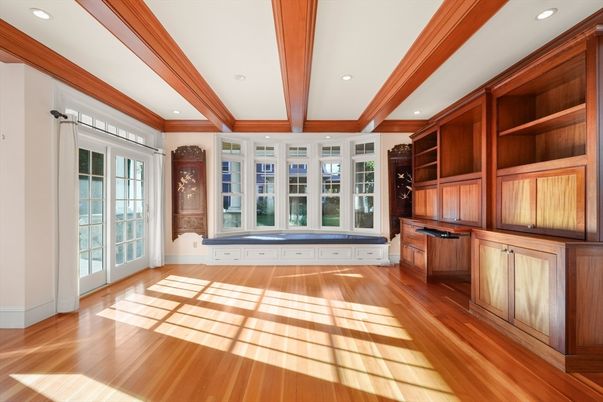 Interior, Recessed Lighting, Wooden Beams, Wood Texture Flooring