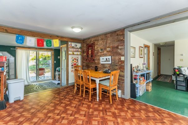 Dining room, Interior, Wood Texture Flooring