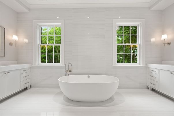 Bathroom, Free Standing Baths, Interior, Recessed Lighting