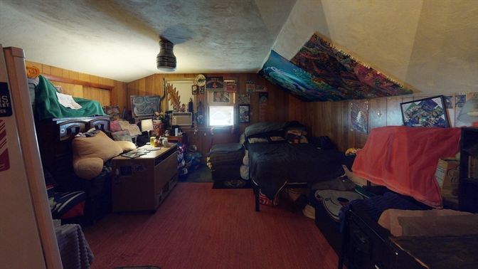 Bedroom, Interior, Wooden Walls