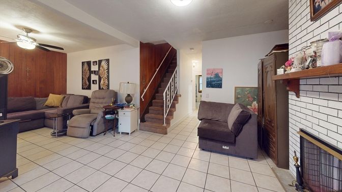 Fireplace, Interior, Living room, Stone Walls