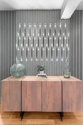 Interior, Pendant Lights, Wood Texture Flooring