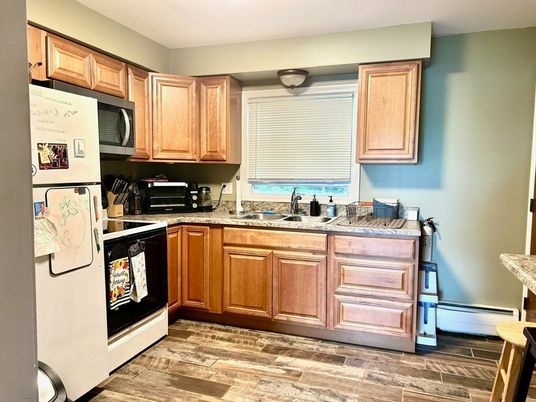 Interior, Kitchen, Wood Texture Flooring