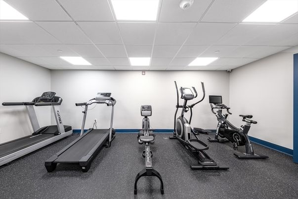 Fitness Equipment, Interior, Recessed Lighting
