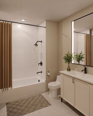 Bathroom, Interior, Recessed Lighting