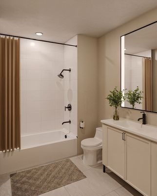 Bathroom, Interior, Recessed Lighting