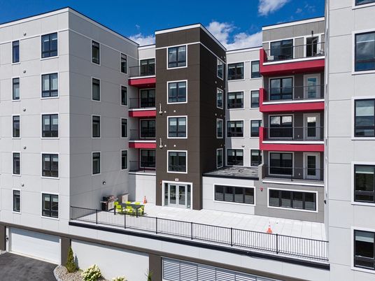 Exterior, Facade, Condo Building