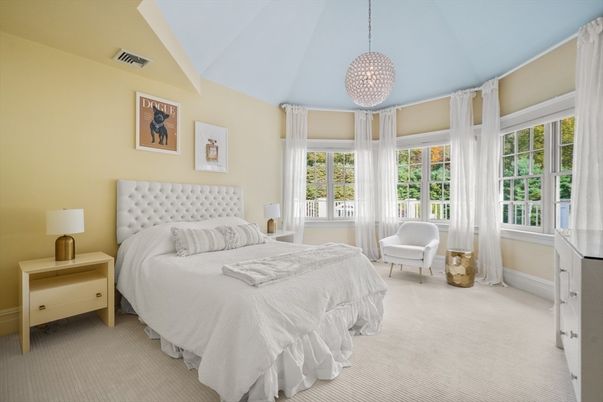 Bedroom, Interior, Pendant Lights