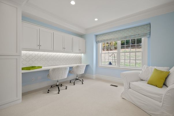 Home Office, Interior, Recessed Lighting