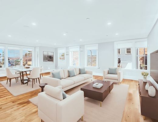 Dining room, Interior, Living room, Recessed Lighting, Wood Texture Flooring