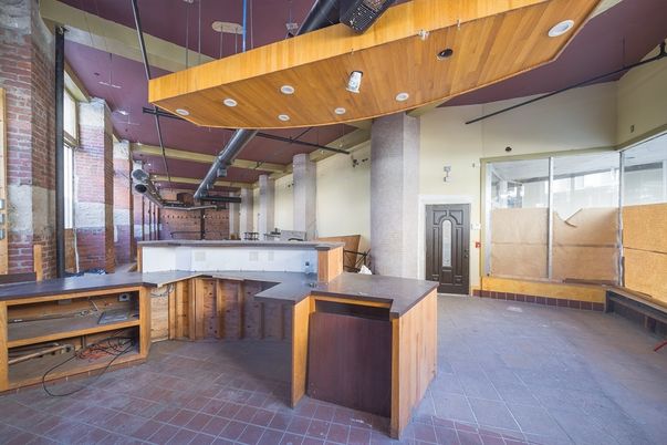 Interior, Recessed Lighting, Stone Walls, Wooden Ceilings
