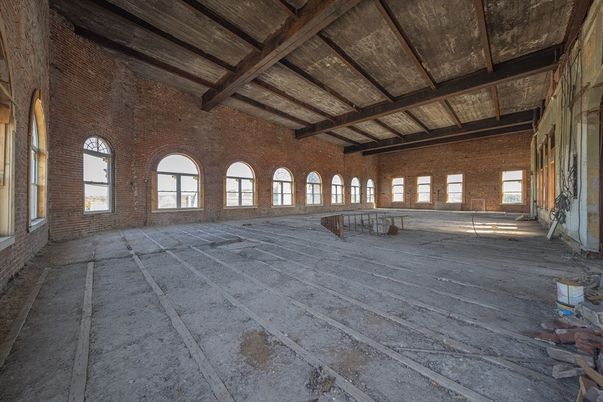Empty room, Interior, Stone Walls, Wooden Beams, Wooden Ceilings, Wood Texture Flooring