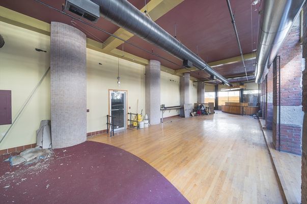 Interior, Pendant Lights, Stone Walls, Wood Texture Flooring