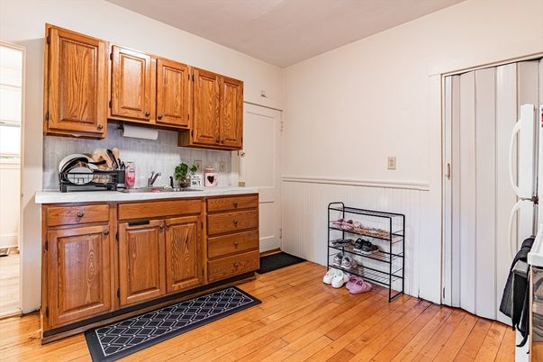 Interior, Kitchen, Wood Texture Flooring
